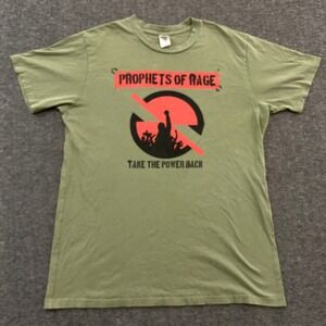 Prophets Of Rage Take The Power Back Tee‎ RATM Rock Supergroup Green Large